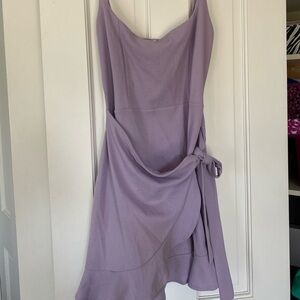 Lucy in the Sky Lavender Wrap Dress